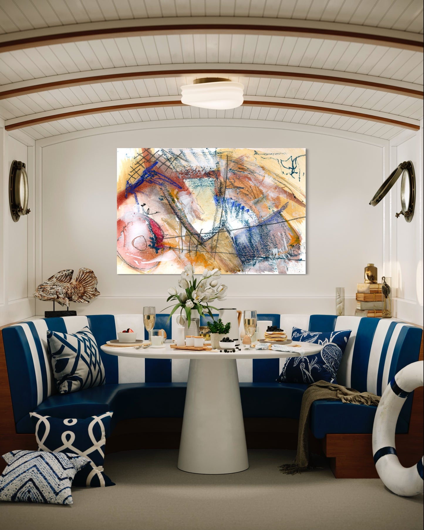 Red Life Buoy - Art Print