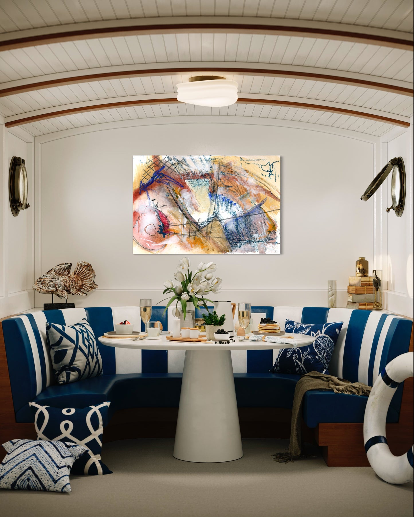 Red Life Buoy - Art Print